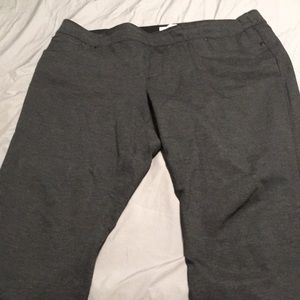 Liz Claiborne Dark Grey Pull-On Pants